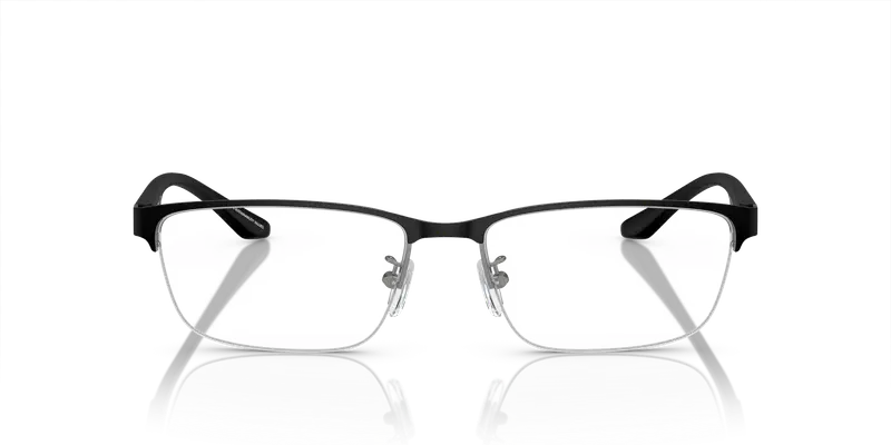 Emporio Armani Uomo EA1147 3365 Montature da vista Metallo Grigio Trasparente Pillow Normale miniatura 2