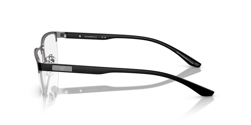 Emporio Armani Uomo EA1147 3365 Montature da vista Metallo Grigio Trasparente Pillow Normale miniatura 3