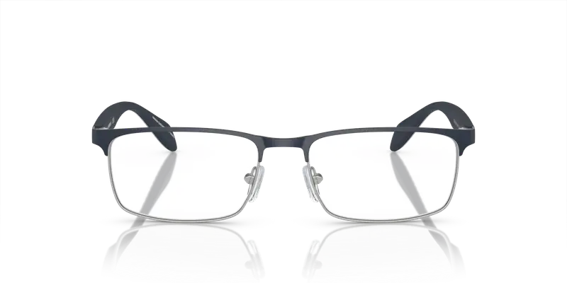 Emporio Armani Uomo EA1149 3368 Montature da vista Metallo Argento Trasparente Squadrata Normale miniatura 2