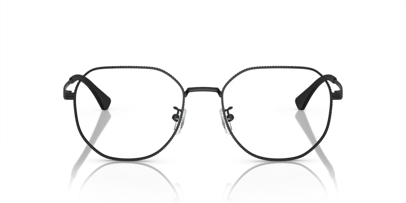 Emporio Armani Uomo EA1154D 3001 Montature da vista Metallo Nero Trasparente Rotonda Normale miniatura 2