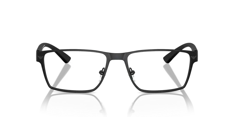 Emporio Armani Uomo EA1157 3001 Montature da vista Metallo Nero Trasparente Squadrata Normale miniatura 2