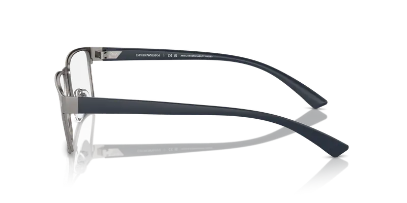 Emporio Armani Uomo EA1157 3003 Montature da vista Metallo Grigio Trasparente Squadrata Normale miniatura 3