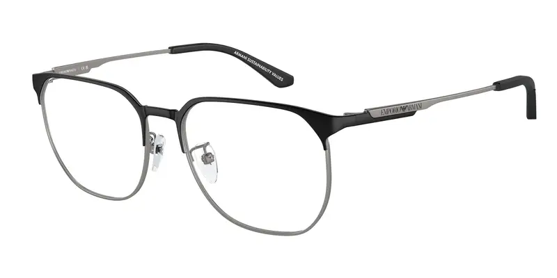 Emporio Armani Uomo EA1158D  3001 Montature da vista Metallo Nero Trasparente Pantos Normale