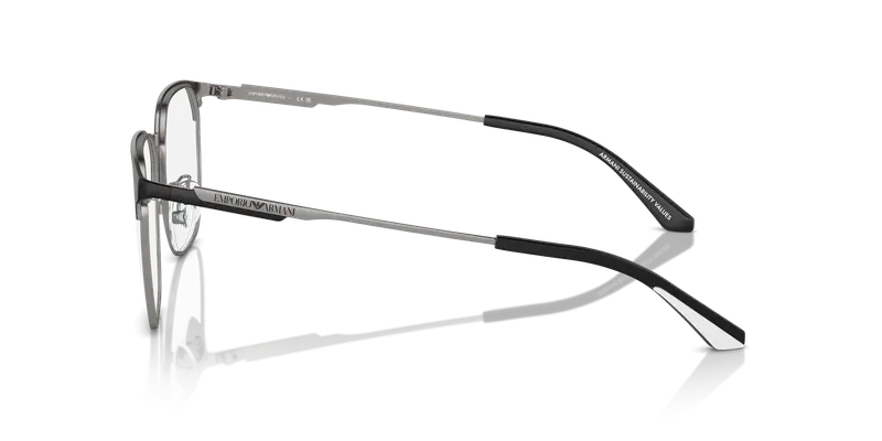 Emporio Armani Uomo EA1158D 3001 Montature da vista Metallo Nero Trasparente Pantos Normale miniatura 3