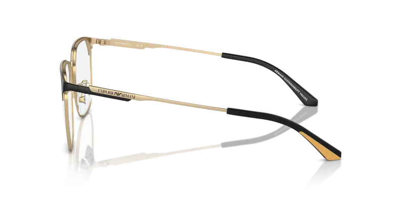 Emporio Armani Uomo EA1158D 3002 Montature da vista Metallo Oro Trasparente Pantos Normale miniatura 3