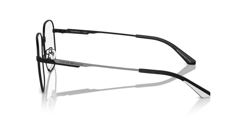 Emporio Armani Uomo EA1159D 3001 Montature da vista Metallo Nero Trasparente Pilot Normale miniatura 3