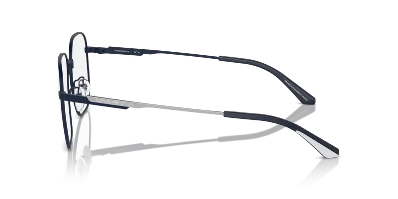 Emporio Armani Uomo EA1159D 3018 Montature da vista Metallo Blu Trasparente Pilot Normale miniatura 3