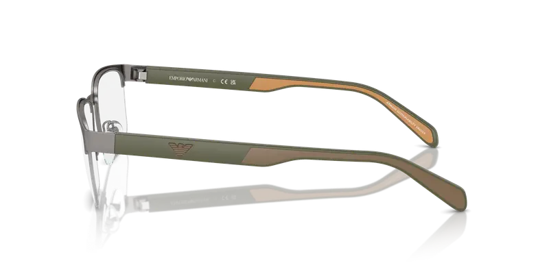 Emporio Armani Uomo EA1162 3003 Montature da vista Metallo Grigio Trasparente Geometrica Normale miniatura 3