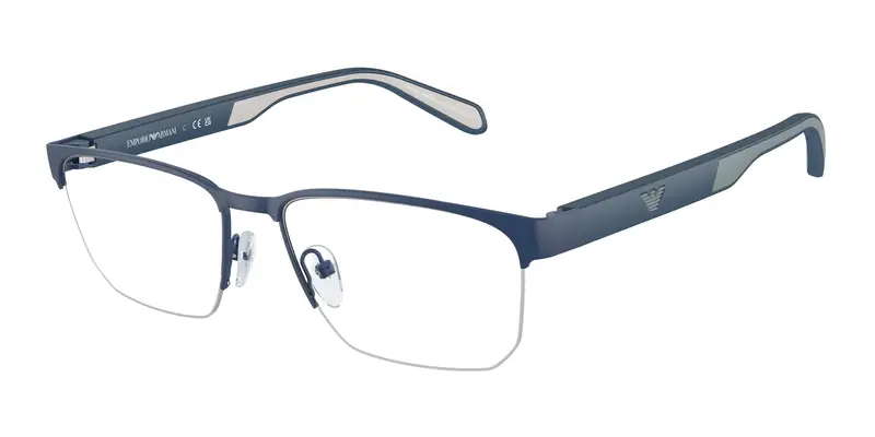 Emporio Armani Uomo EA1162 3050 Montature da vista Metallo Blu Trasparente Geometrica Normale
