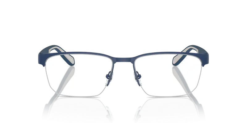 Emporio Armani Uomo EA1162 3050 Montature da vista Metallo Blu Trasparente Geometrica Normale miniatura 2