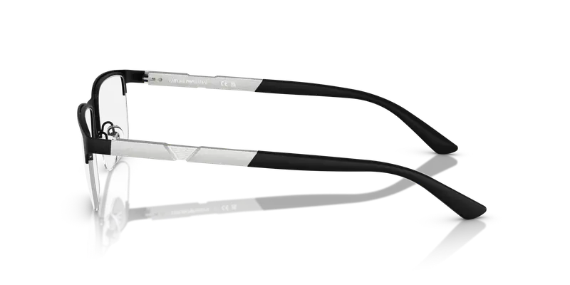 Emporio Armani Uomo EA1164 3001 Montature da vista Metallo Nero Trasparente Squadrata Normale miniatura 3
