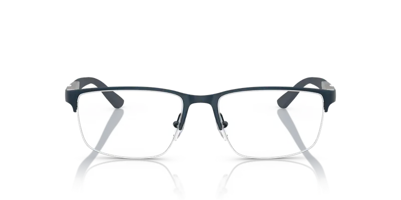 Emporio Armani Uomo EA1164 3042 Montature da vista Metallo Blu Trasparente Squadrata Normale miniatura 2