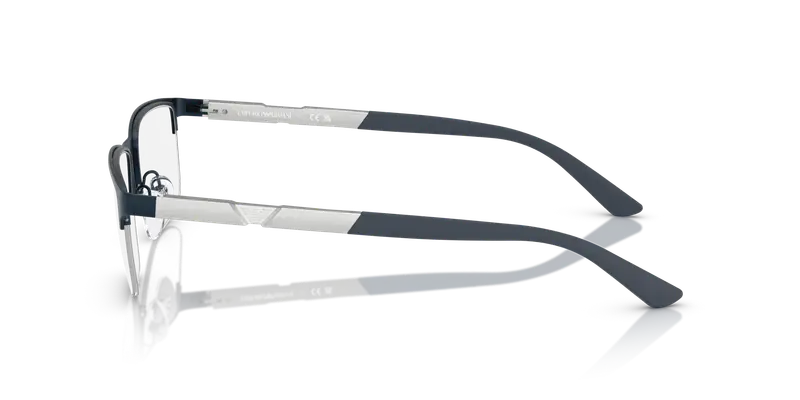 Emporio Armani Uomo EA1164 3042 Montature da vista Metallo Blu Trasparente Squadrata Normale miniatura 3