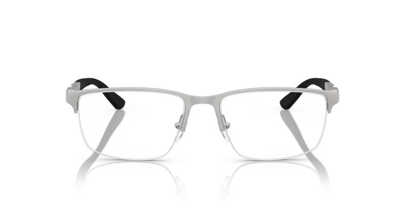 Emporio Armani Uomo EA1164 3045 Montature da vista Metallo Argento Trasparente Squadrata Normale miniatura 2