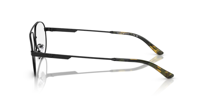 Emporio Armani Uomo EA1165 3001 Montature da vista Metallo Nero Trasparente Pilot Normale miniatura 3