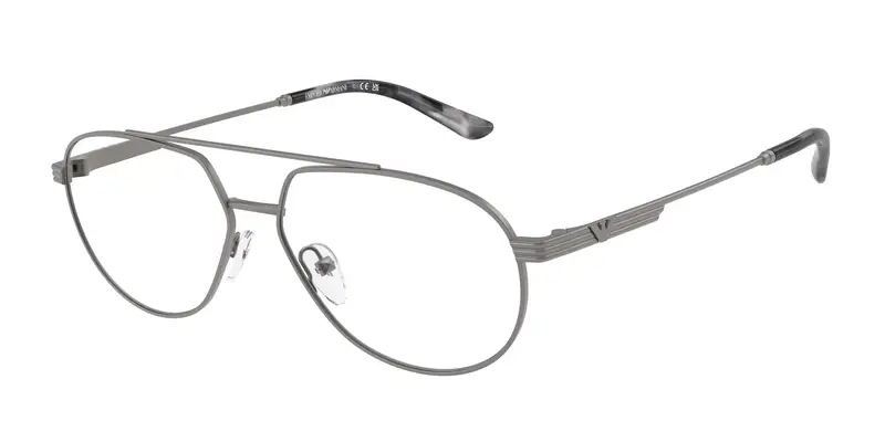 Emporio Armani Uomo EA1165  3003 Montature da vista Metallo Grigio Trasparente Pilot Normale