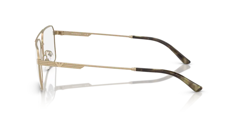 Emporio Armani Uomo EA1166 3002 Montature da vista Metallo Oro Trasparente Squadrata Normale miniatura 3