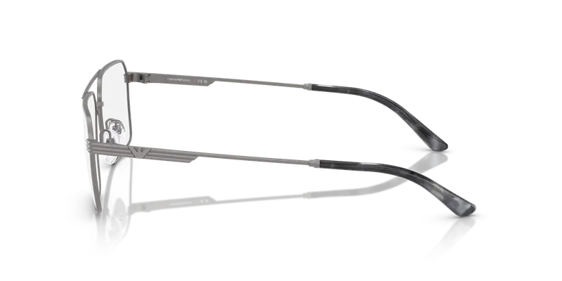 Emporio Armani Uomo EA1166 3003 Montature da vista Metallo Grigio Trasparente Squadrata Normale miniatura 3