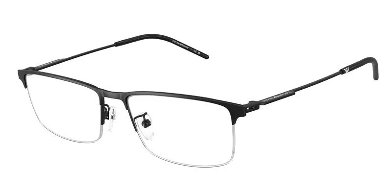 Emporio Armani Uomo EA1168D  3001 Montature da vista Metallo Nero Trasparente Squadrata Normale