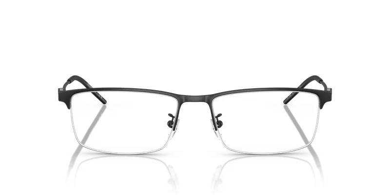 Emporio Armani Uomo EA1168D 3001 Montature da vista Metallo Nero Trasparente Squadrata Normale miniatura 2