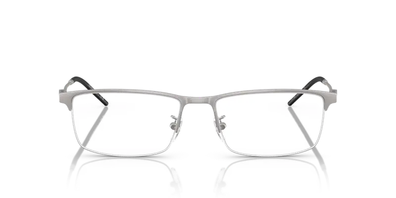 Emporio Armani Uomo EA1168D 3003 Montature da vista Metallo Grigio Trasparente Squadrata Normale miniatura 2