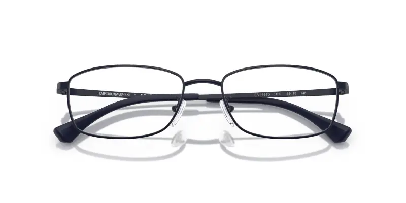 Uomo EA1169D 3160 Montature da vista Metallo Blu Trasparente Pillow Normale miniatura 2