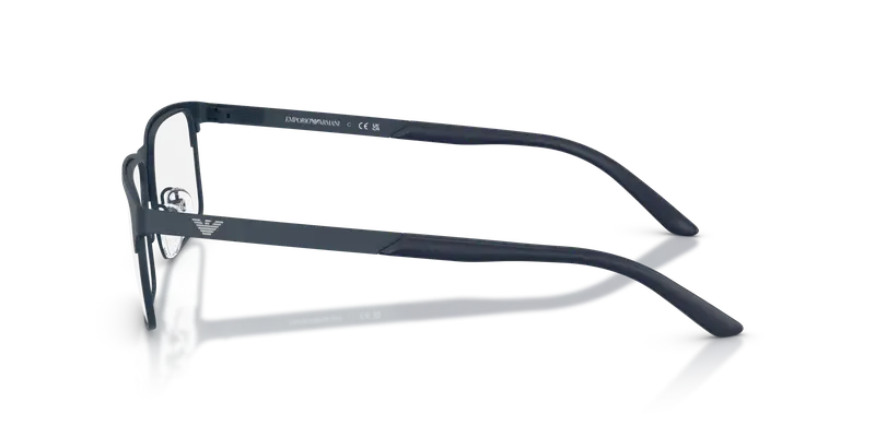 Emporio Armani Uomo EA1170 3396 Montature da vista Metallo Blu Trasparente Squadrata Normale miniatura 3