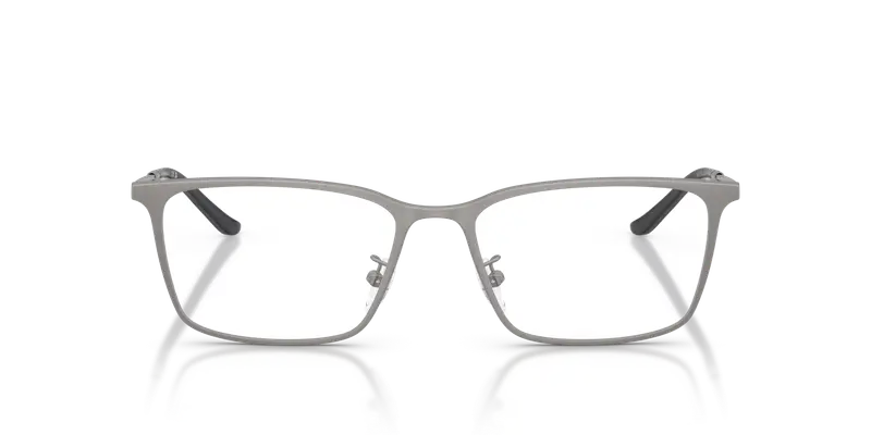 Emporio Armani Uomo EA1173D 3003 Montature da vista Metallo Grigio Trasparente Pillow Normale miniatura 2