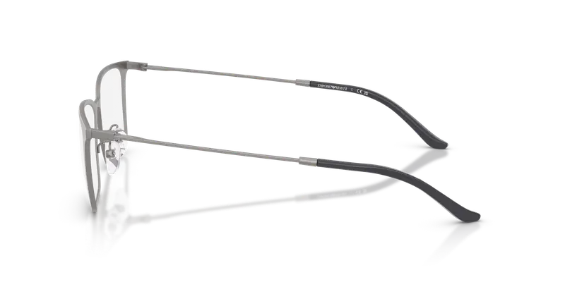 Emporio Armani Uomo EA1173D 3003 Montature da vista Metallo Grigio Trasparente Pillow Normale miniatura 3
