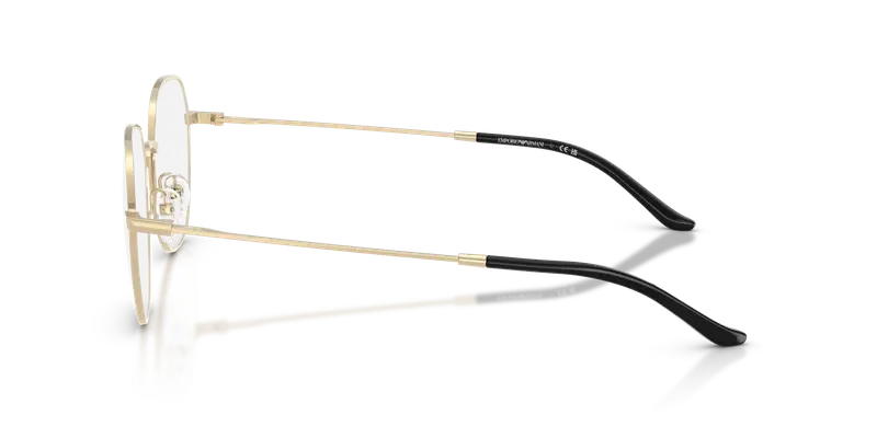 Emporio Armani Uomo EA1174D 3013 Montature da vista Metallo Oro Trasparente Rotonda Normale miniatura 3