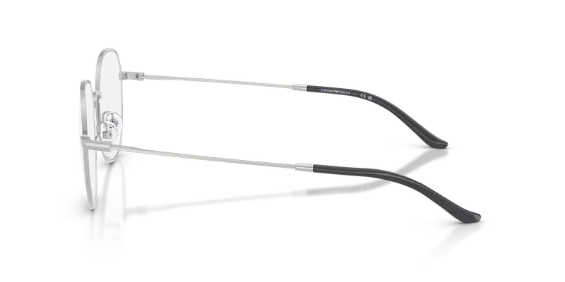 Emporio Armani Uomo EA1174D 3015 Montature da vista Metallo Argento Trasparente Rotonda Normale miniatura 3