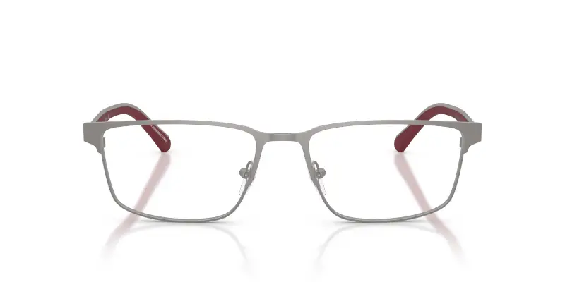 Uomo EA1175 3032 Montature da vista Metallo Grigio Trasparente Squadrata Normale miniatura 3