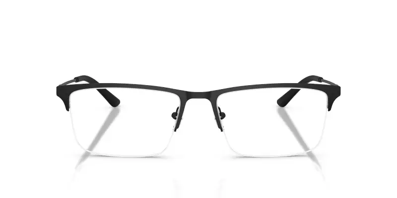 Uomo EA1177 3001 Montature da vista Metallo Nero Trasparente Squadrata Normale miniatura 3