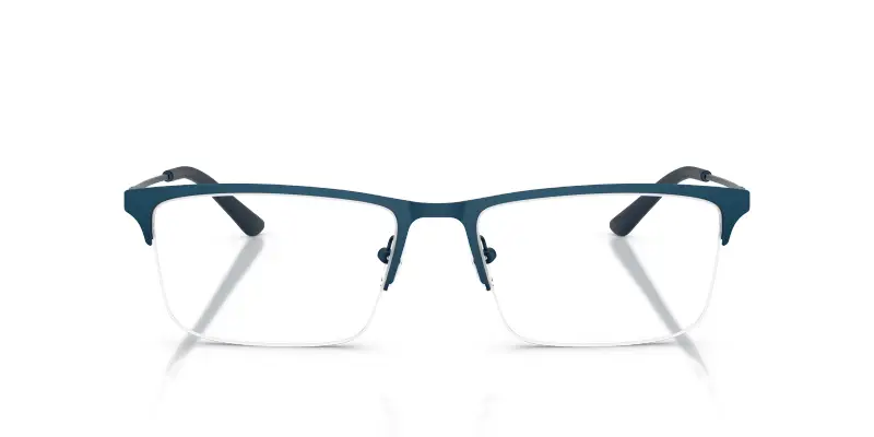 Uomo EA1177 3424 Montature da vista Metallo Blu Trasparente Squadrata Normale miniatura 3