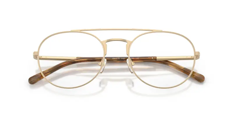 Uomo EA1178 3421 Montature da vista Metallo Oro Trasparente Pilot Normale miniatura 2