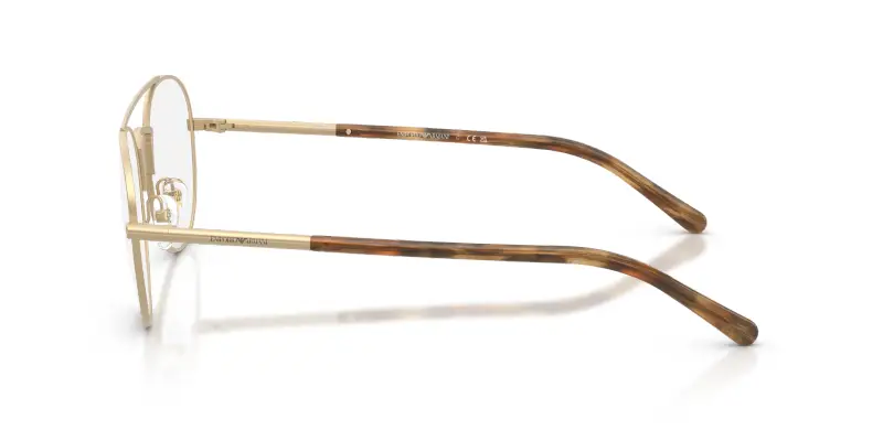 Uomo EA1178 3421 Montature da vista Metallo Oro Trasparente Pilot Normale miniatura 3