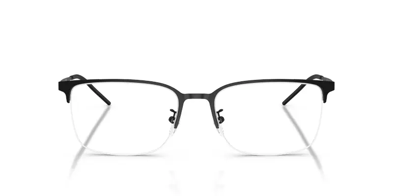 Uomo EA1179D 3001 Montature da vista Metallo Nero Trasparente Geometrica Normale miniatura 3