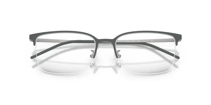 Uomo EA1179D 3010 Montature da vista Metallo Grigio Trasparente Geometrica Normale miniatura 2