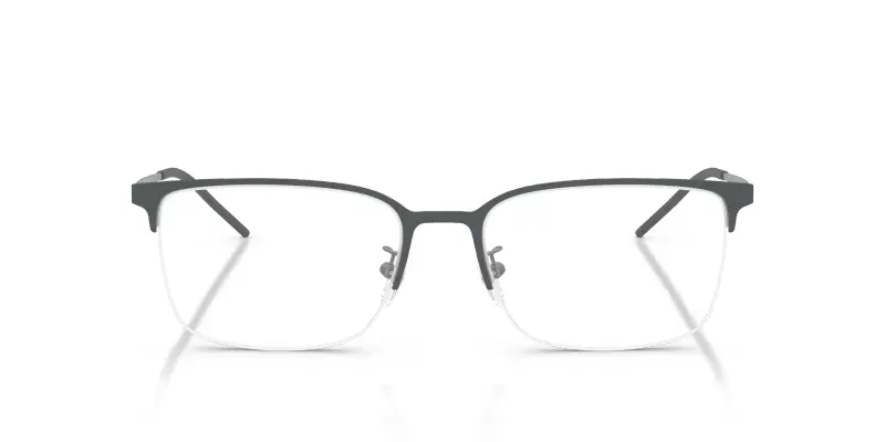 Uomo EA1179D 3010 Montature da vista Metallo Grigio Trasparente Geometrica Normale miniatura 3