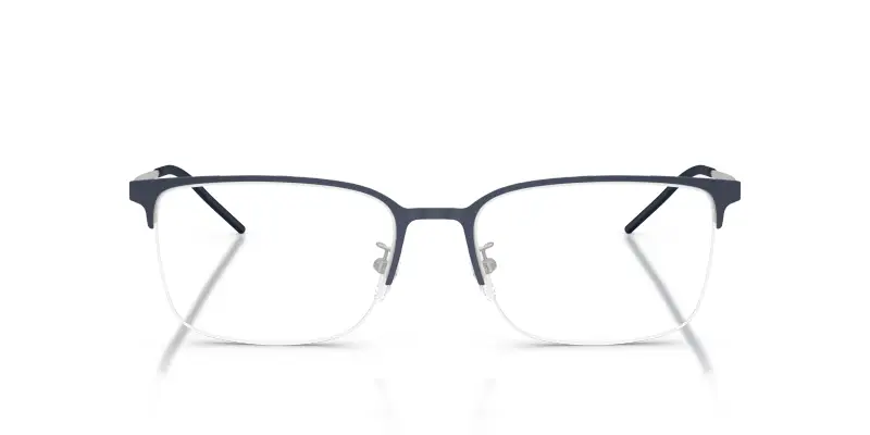 Uomo EA1179D 3018 Montature da vista Metallo Blu Trasparente Geometrica Normale miniatura 3