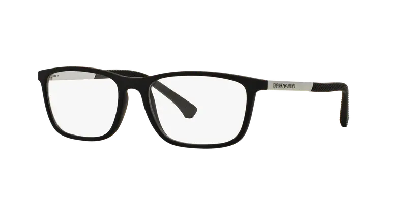 Emporio Armani Uomo EA3069  5063 Montature da vista Iniettato Nero Trasparente Squadrata Normale