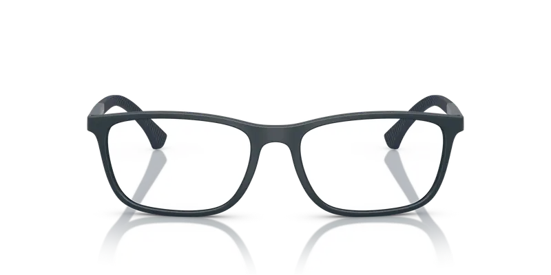 Emporio Armani Uomo EA3069 6189 Montature da vista Iniettato Blu Trasparente Squadrata Normale miniatura 2