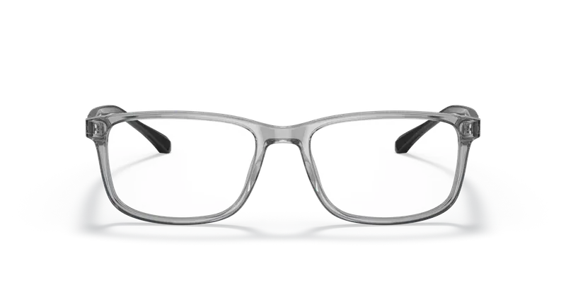 Emporio Armani Uomo EA3098 5029 Montature da vista Acetato Grigio Trasparente Squadrata Normale miniatura 2