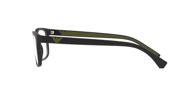 Emporio Armani Uomo EA3147 5042 Montature da vista Iniettato Nero Squadrata miniatura 2