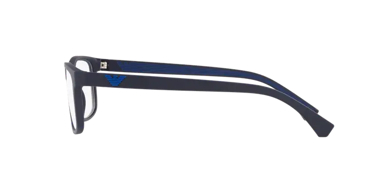 Emporio Armani Uomo EA3147 5754 Montature da vista Iniettato Blu Trasparente Squadrata Normale miniatura 2