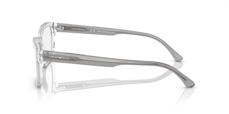 Emporio Armani Uomo EA3192 5883 Montature da vista Acetato Trasparente Trasparente Squadrata Normale miniatura 3