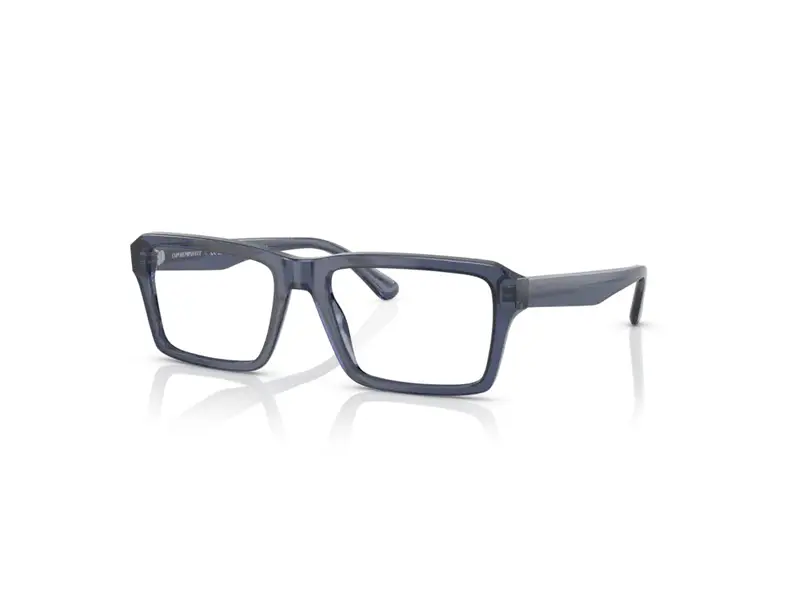 Emporio Armani Uomo EA3206 5072 Montature da vista Plastica Trasparente blu Squadrata