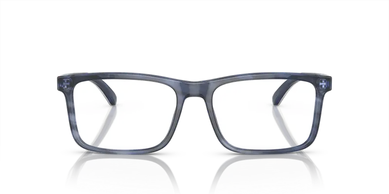 Emporio Armani Uomo EA3227 6054 Montature da vista Acetato Blu Trasparente Pillow Normale miniatura 2