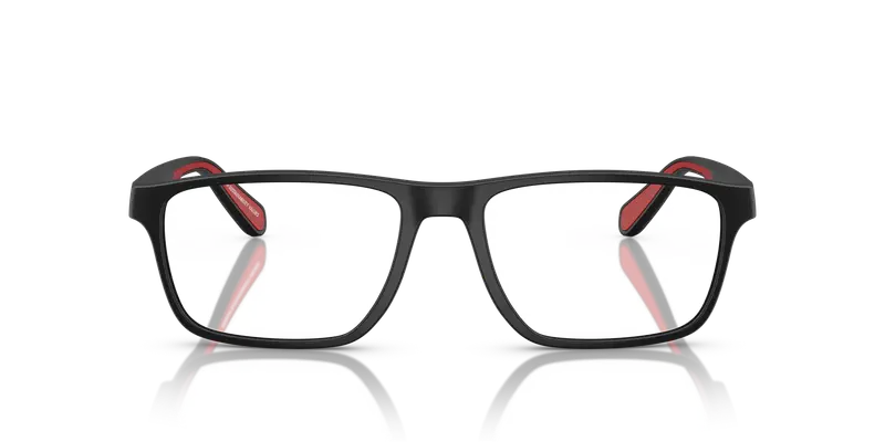 Emporio Armani Uomo EA3233 5997 Montature da vista Iniettato Nero Trasparente Squadrata Normale miniatura 2