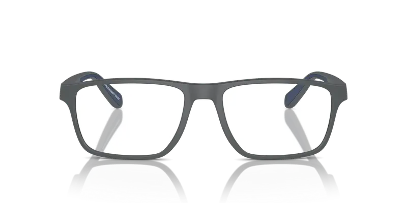 Emporio Armani Uomo EA3233 6103 Montature da vista Iniettato Grigio Trasparente Squadrata Normale miniatura 2